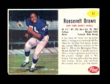 1962 Post Cereal Hand Cut Football Card #17 Hall of Famer Roosevelt Brown N