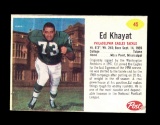1962 Post Cereal Hand Cut Football Card #45 Ed Khayat Philadelphia Eagles