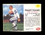 1962 Post Cereal Hand Cut Football Card #46 Howard Cassady Detroit Lions