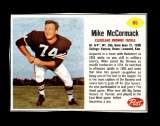 1962 Post Cereal Hand Cut Football Card #65 Hall of Famer Mike McCormack Cl