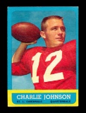 1963 Topps ROOKIE Football Card #146 Rookie Charlie Johnson St Louis Cardin