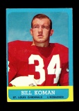 1963 Topps Football Card #154 Bill Koman St Louis Cardinals