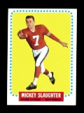 1964 Topps ROOKIE Football Card #61 Rookie Mickey Slaughter Denver Broncos