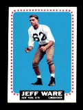 1964 Topps Football Card #128 Jeff Ware Naw York Jets