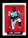 1964 Topps Football Card #157 Earl Faison San Diego Chargers