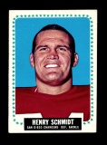 1964 Topps ROOKIE Football Card #172 Rookie Henry Schmidt San Diego Charger