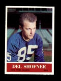 1964 Philadelphia Football Card #123 Del Shofner New York Giants