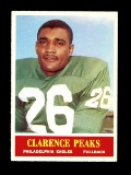 1964 Philadelphia Football Card #135 Clarence Peaks Philadelphia Eagles