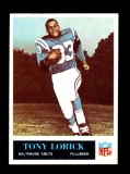 1965 Philadelphia Football Card #6 Tony Lorick Baltimore Colts