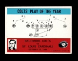 1965 Philadelphia Football Card #14 Colts Play of Ther Year-Coach Shula