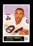 1965 Philadelphia Football Card #51 Pettis Norman Dallas Cowboys