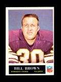 1965 Philadelphia Football Card #102 Bill Brown Minnesota Vikings