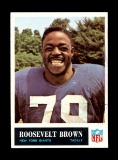 1965 Philadelphia Football Card #115 Hall of Famer Roosevelt Brown New York