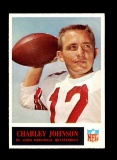 1965 Philadelphia Football Card #163 Charley Johnson St Louis Cardinals