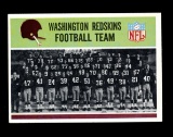 1965 Philadelphia Football Card #183 Washington Redskins Team Card