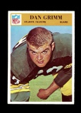 1966 Philadelphia Football Card #5 Dan Grimm Atlanta Falcons