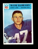1966 Philadelphia Football Card #74 Wayne Rasmussen Detroit Lions