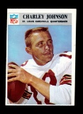 1966 Philadelphia Football Card #163 Charley Johnson St Louis Cardinals