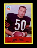 1967 Philadelphia Football Card #34 Mike Pyle Chicago Bears