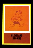 1967 Philadelphia Football Card #48 Cleveland Browns Logo Card