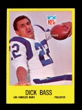 1967 Philadelphia Football Card #86 Dick Bass Los Angeles Rams