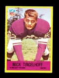 1967 Philadelphia Football Card #107 Hall of Famer Mick Tinglehoff Minnesot