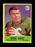 1967 Philadelphia Football Card #142 Norm Snead Philadelphia Eagles