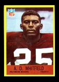 1967 Philadelphia Football Card #191 A.D. Whitfield Washington Redskins
