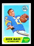 1968 Topps Football Card #2 Dick Bass Los Angeles Rams