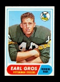 1968 Topps Football Card #7 Earl Gross Pittsburgh Steelers