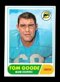 1968 Topps Football Card #92 Tom Goode Miami Dolphins