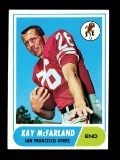 1968 Topps Football Card #113 Kay McFarland San Francisco 49ers