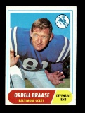 1968 Topps Football Card #126 Ordell Braase Baltimore Colts