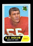 1968 Topps Football Card #145 E J Holub Kansas City Chiefs