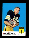 1969 Topps Football Card #36 Rookie Dan Abramowicz New Orleans Saints