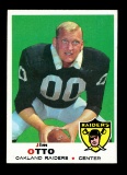 1969 Topps Football Card #163 Hall of Famer Jim Otto Oakland Raiders