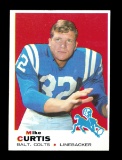 1969 Topps Football Card #229 Rookie Mike Curtis Baltimore Colts