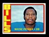 1972 Topps Football Card #57 Wayne Patrick Buffalo Bills