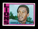 1972 Topps Football Card #60 Hall of Famer Charlie Sanders Detroit Lions