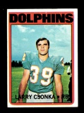 1972 Topps Football Card #140 Hall of Famer Larry Csonka Miami Dolphins
