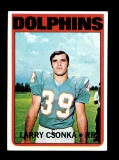 1972 Topps Football Card #140 Hall of Famer Larry Csonka Miami Dolphins