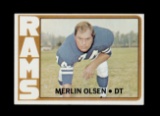 1972 Topps Football Card #181 Hall of Famer Merlin Olsen Los Angeles Rams