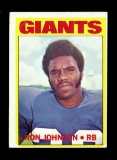 1972 Topps Football Card #207 Hall of Famer Ron Johnson New York Giants. Ha