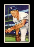 1952 Bowman Baseball Card #135 Mickey Harris Washington Senators