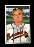 1952 Bowman Baseball Card #208 Walker Cooper Boston Braves