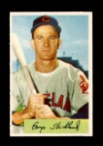 1954 Bowman Baseball Card #36 George Strickland Cleveland Indians