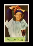 1954 Bowman Baseball Card #56 Maury McDermott Washington Senators