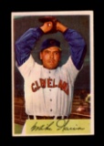 1954 Bowman Baseball Card #100 Mike Garcia Cleveland Indians