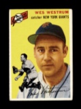 1954 Topps Baseball Card #180 Wes Westrum New York Giants