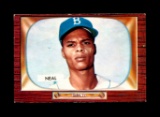 1955 Bowman Baseball Card #278 Charles Neal Brooklyn Dodgers